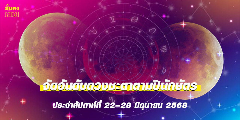 ประจำสัปดาห์ที่ 22–28 มิถุนายน 2568 ประจำสัปดาห์ที่ 22–28 มิถุนายน 2568