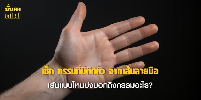 เช็ก กรรมที่มีติดตัว จากเส้นลายมือ