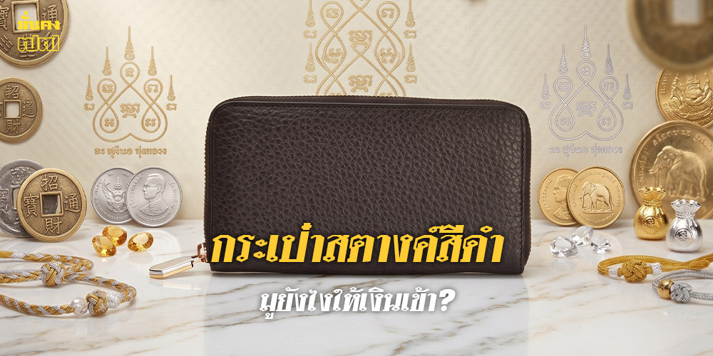 กระเป๋าสตางค์สีดำ มูยังไงให้เงินเข้า?