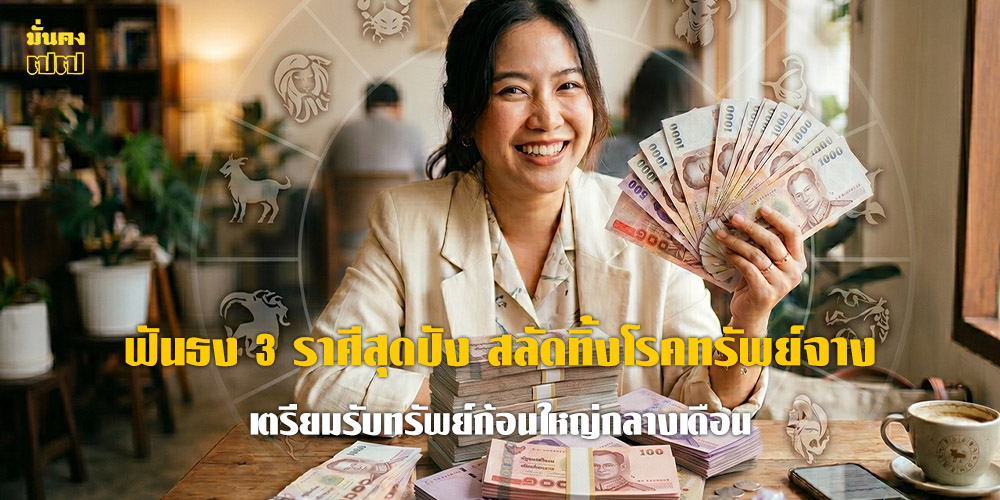 ฟันธง 3 ราศีสุดปัง สลัดทิ้งโรคทรัพย์จาง